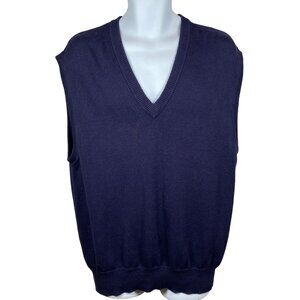 Vintage Titleist By Corbin V Neck Sweater Vest Mens Size L Cotton Golf Preppy